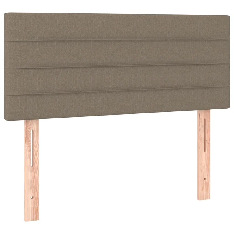Tête de lit accessoire couchage chambre à coucher meuble 100 x 5 x 78/88 cm tissu taupe TDL0202014