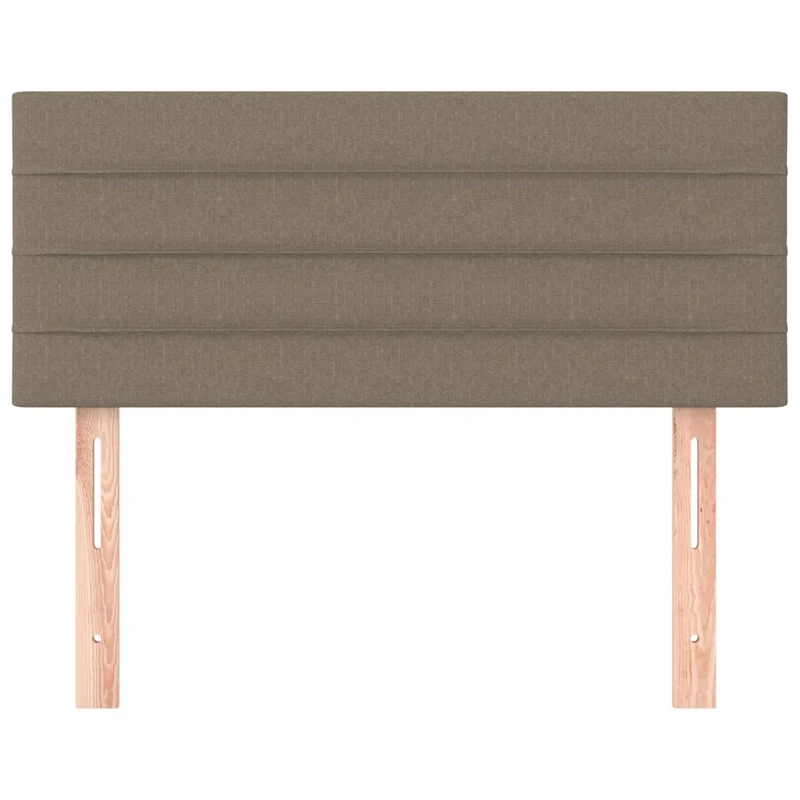 Tête de lit accessoire couchage chambre à coucher meuble 100 x 5 x 78/88 cm tissu taupe TDL0202014