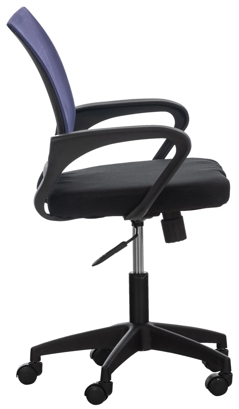 Chaise de bureau sur roulettes avec accoudoirs hauteur réglable en microfibre violet 10_0002359