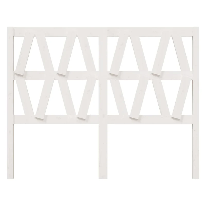 Tête de lit accessoire couchage chambre à coucher meuble 126 x 4 x 100 cm bois de pin blanc TDL0203919