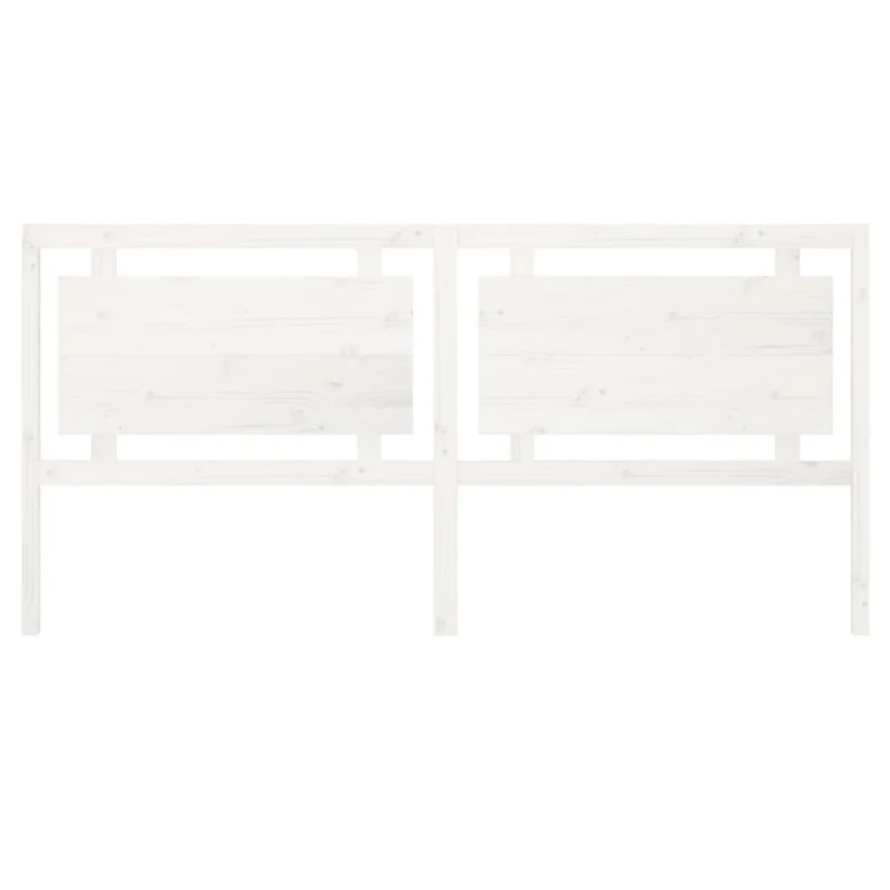 Tête de lit accessoire couchage chambre à coucher meuble 205,5 x 4 x 100 cm bois de pin blanc TDL0203741