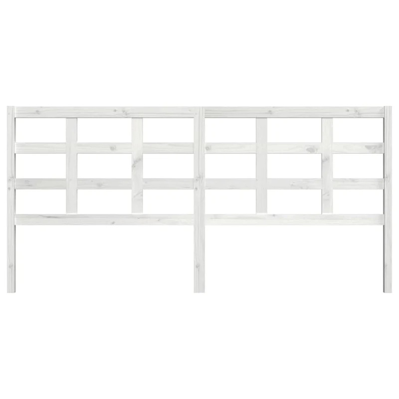 Tête de lit accessoire couchage chambre à coucher meuble 205,5 x 4 x 100 cm bois de pin blanc TDL0203730