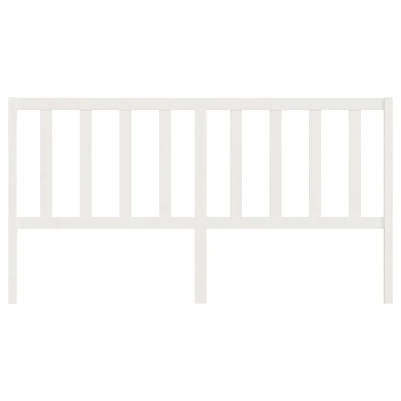Tête de lit accessoire couchage chambre à coucher meuble 206 x 4 x 100 cm bois de pin blanc TDL0203723
