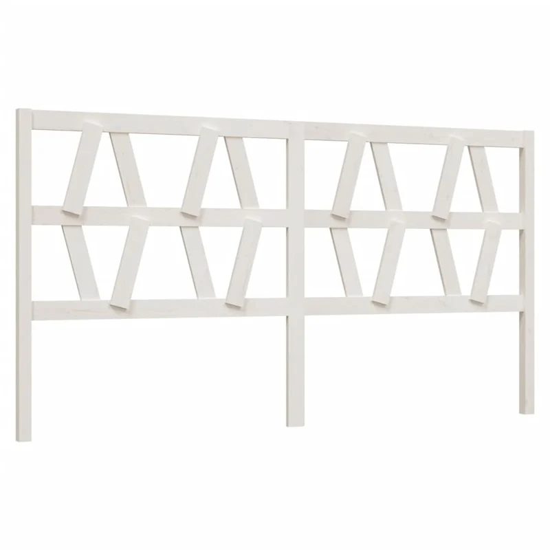 Tête de lit accessoire couchage chambre à coucher meuble 206 x 4 x 100 cm bois de pin blanc TDL0203719