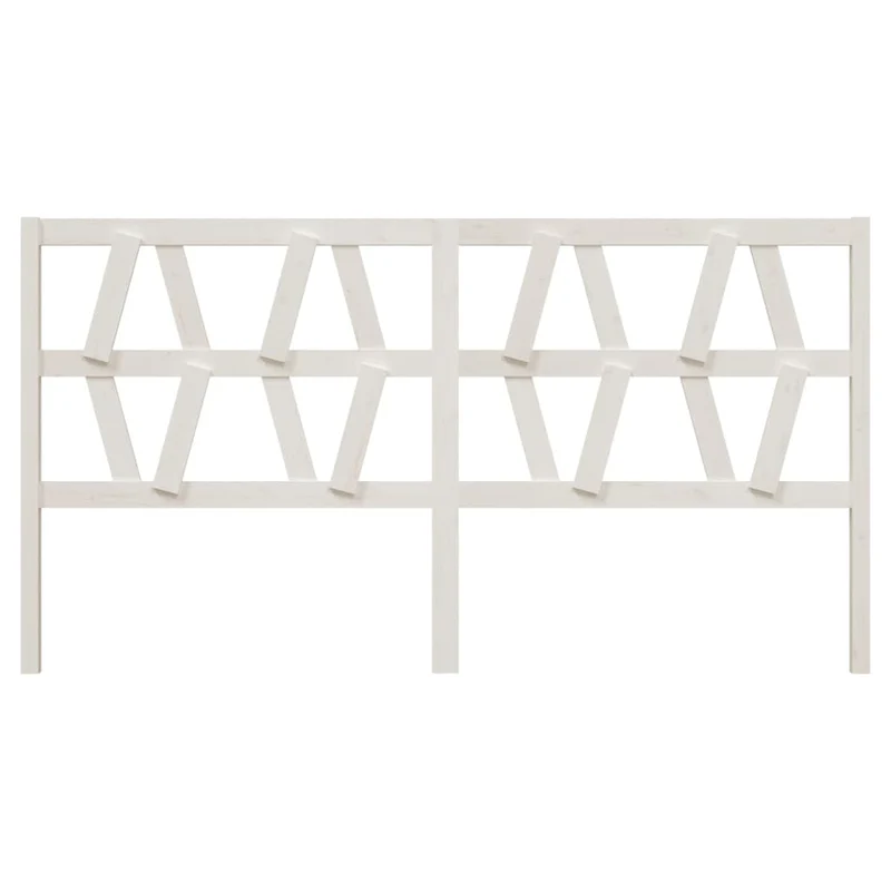 Tête de lit accessoire couchage chambre à coucher meuble 206 x 4 x 100 cm bois de pin blanc TDL0203719
