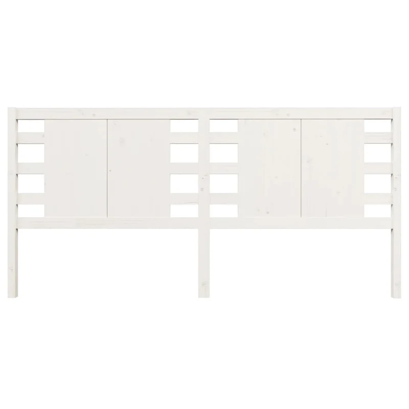 Tête de lit accessoire couchage chambre à coucher meuble 206 x 4 x 100 cm bois de pin blanc TDL0203714