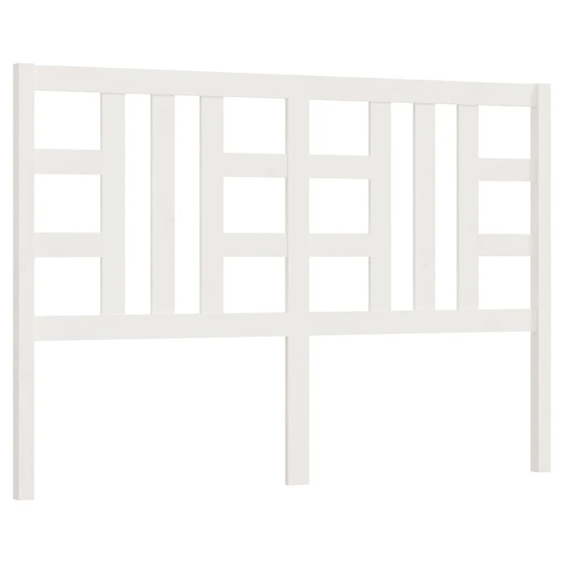 Tête de lit accessoire couchage chambre à coucher meuble 126 x 4 x 100 cm bois de pin blanc TDL0203917