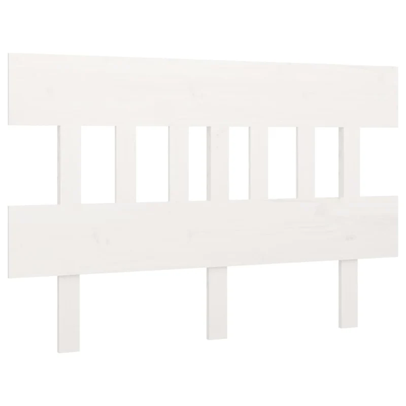 Tête de lit accessoire couchage chambre à coucher meuble 203,5 x 3 x 81 cm bois de pin blanc TDL0203745