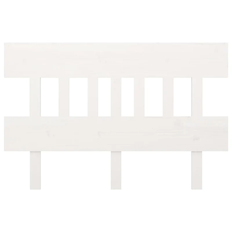 Tête de lit accessoire couchage chambre à coucher meuble 203,5 x 3 x 81 cm bois de pin blanc TDL0203745