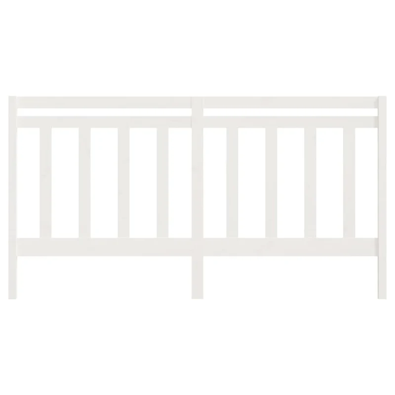 Tête de lit accessoire couchage chambre à coucher meuble 206 x 4 x 100 cm bois de pin blanc TDL0203726