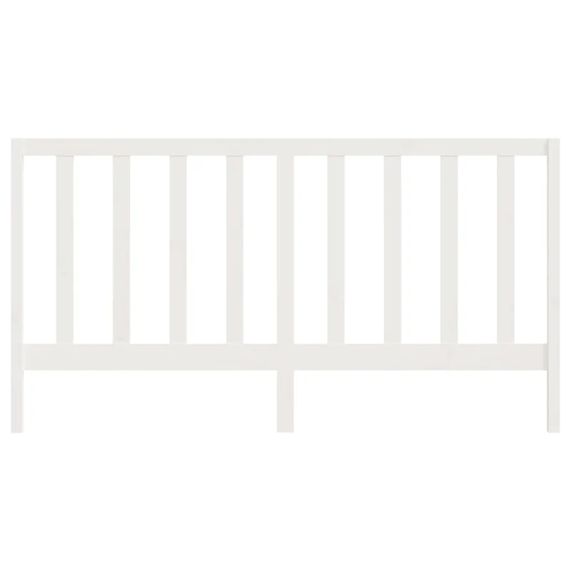 Tête de lit accessoire couchage chambre à coucher meuble 206 x 4 x 100 cm bois de pin blanc TDL0203721