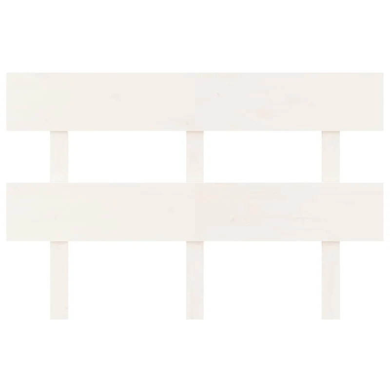 Tête de lit accessoire couchage chambre à coucher meuble 124 x 3 x 81 cm bois de pin blanc TDL0203933