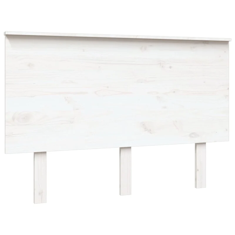 Tête de lit accessoire couchage chambre à coucher meuble 124 x 6 x 82,5 cm bois de pin blanc TDL0203932