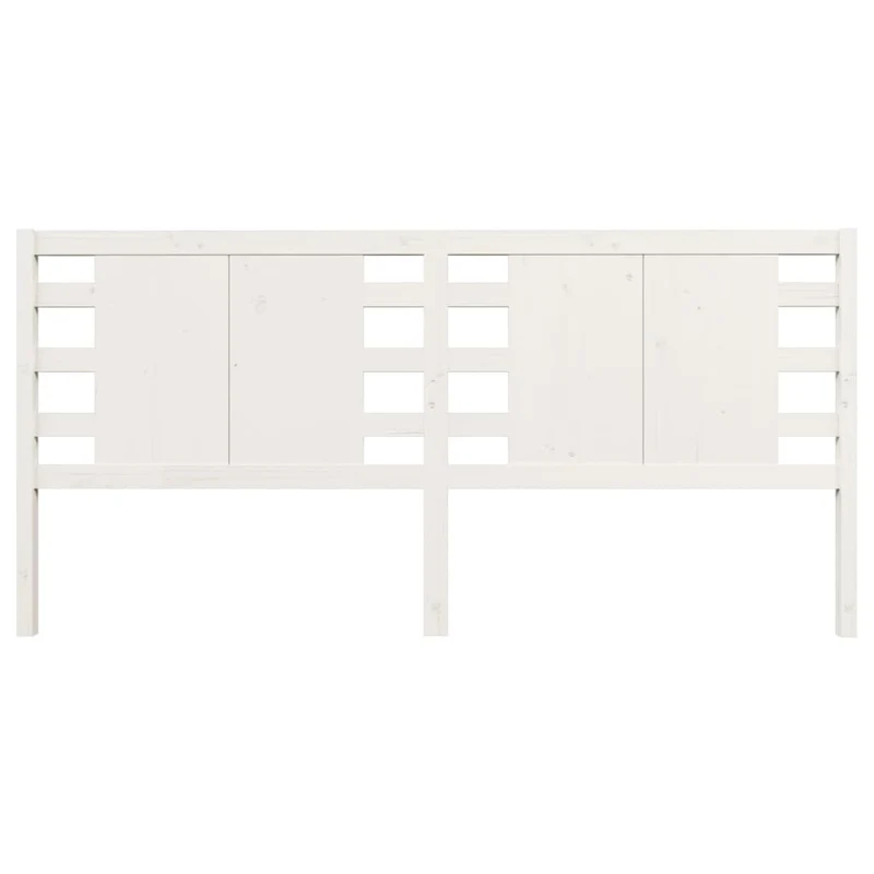 Tête de lit accessoire couchage chambre à coucher meuble 126 x 4 x 100 cm bois de pin blanc TDL0203920