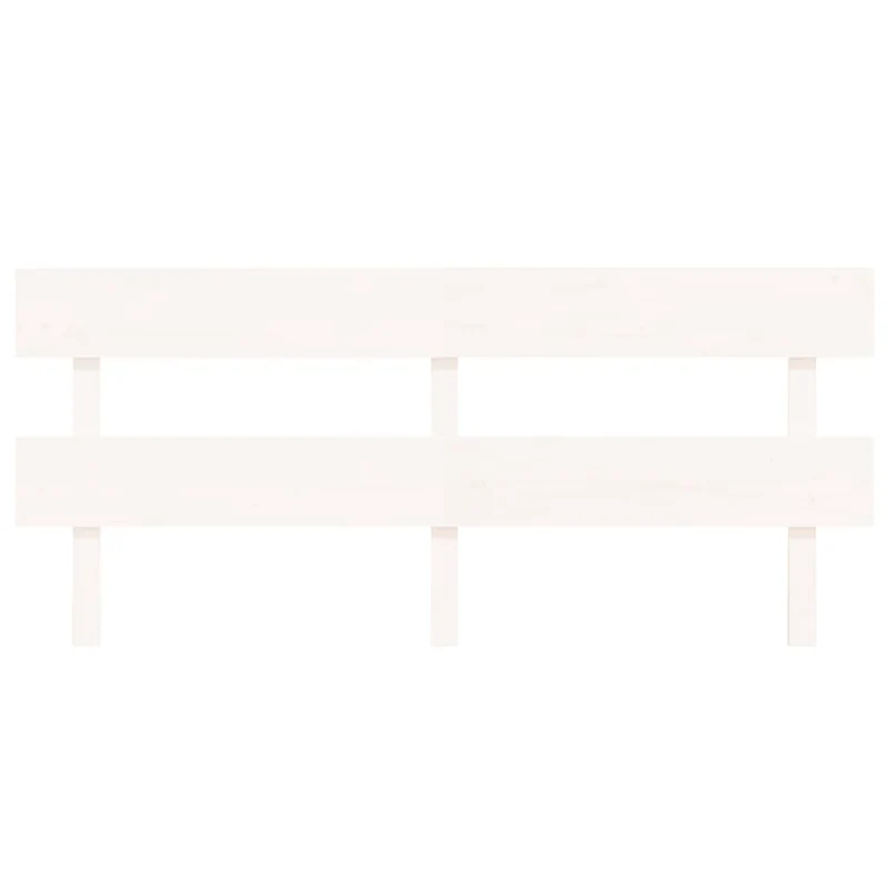 Tête de lit accessoire couchage chambre à coucher meuble 204 x 3 x 81 cm bois de pin blanc TDL0203744
