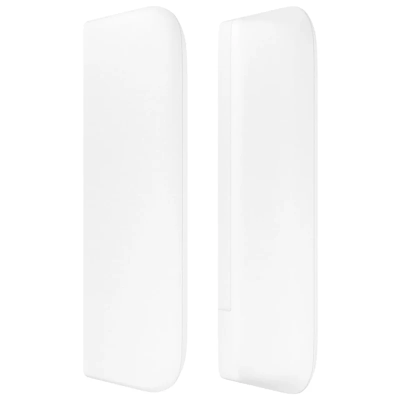 Tête de lit accessoire couchage chambre à coucher meuble avec rebord latéral 103 x 16 x 78/88 cm synthétique blanc TDL0205799