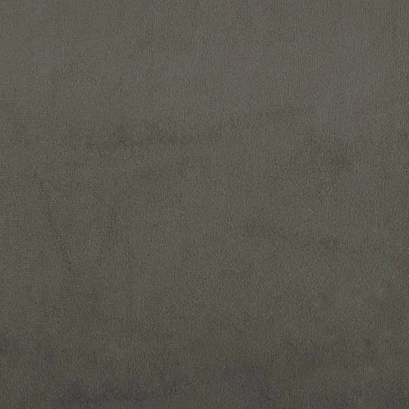 Tête de lit accessoire couchage chambre à coucher meuble capitonné avec rebord latéral 163 x 23 x 78/88 cm tissu velours gris foncé TDL0204969
