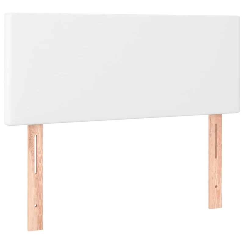 Tête de lit accessoire couchage chambre à coucher meuble 100 x 5 x 78/88 cm synthétique blanc TDL0203968