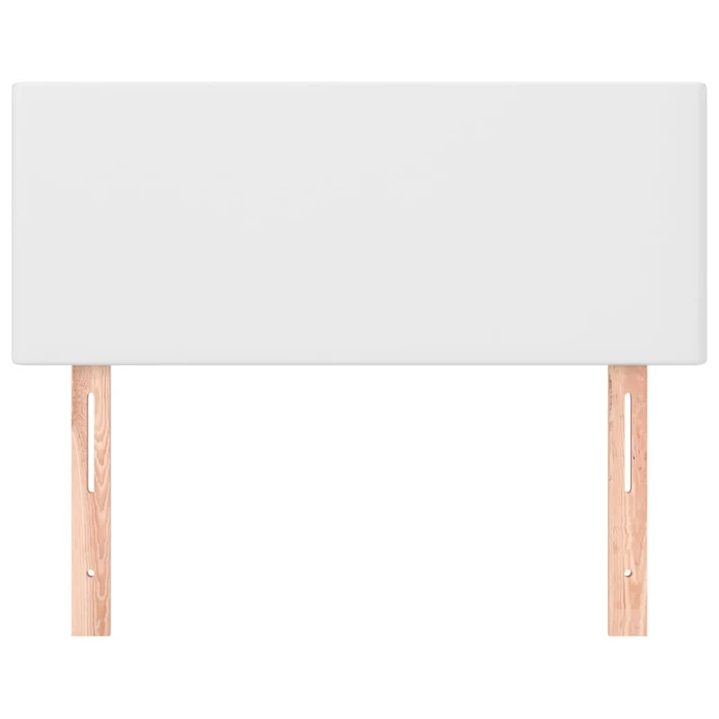 Tête de lit accessoire couchage chambre à coucher meuble 100 x 5 x 78/88 cm synthétique blanc TDL0203968