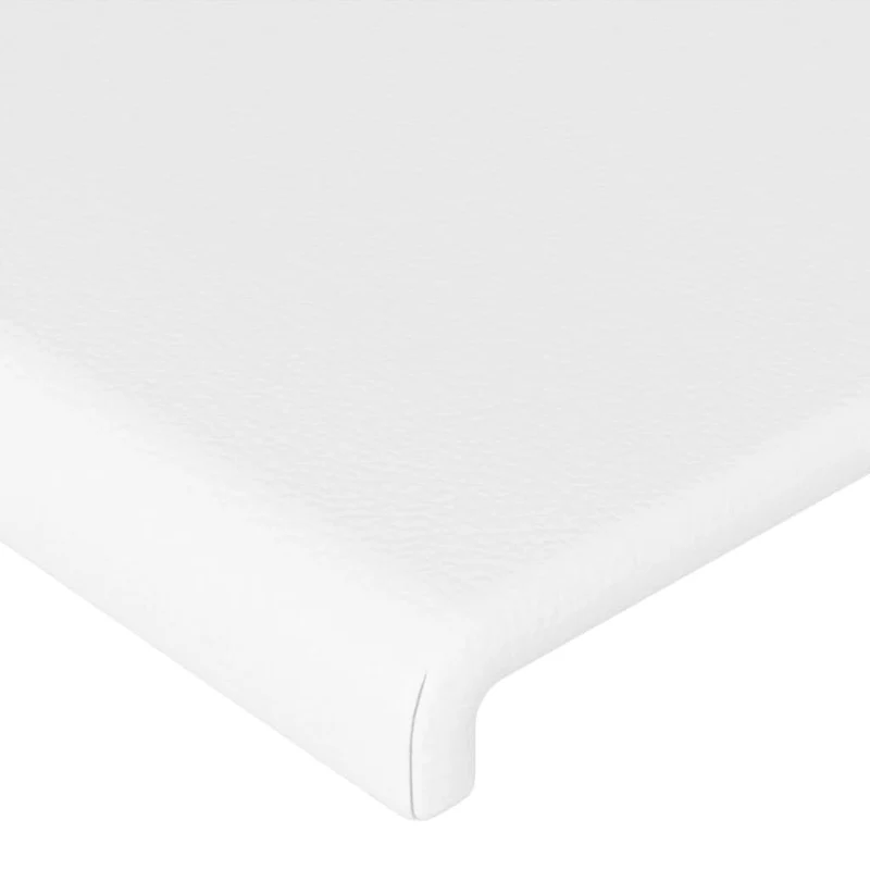 Tête de lit accessoire couchage chambre à coucher meuble 100 x 5 x 78/88 cm synthétique blanc TDL0203968