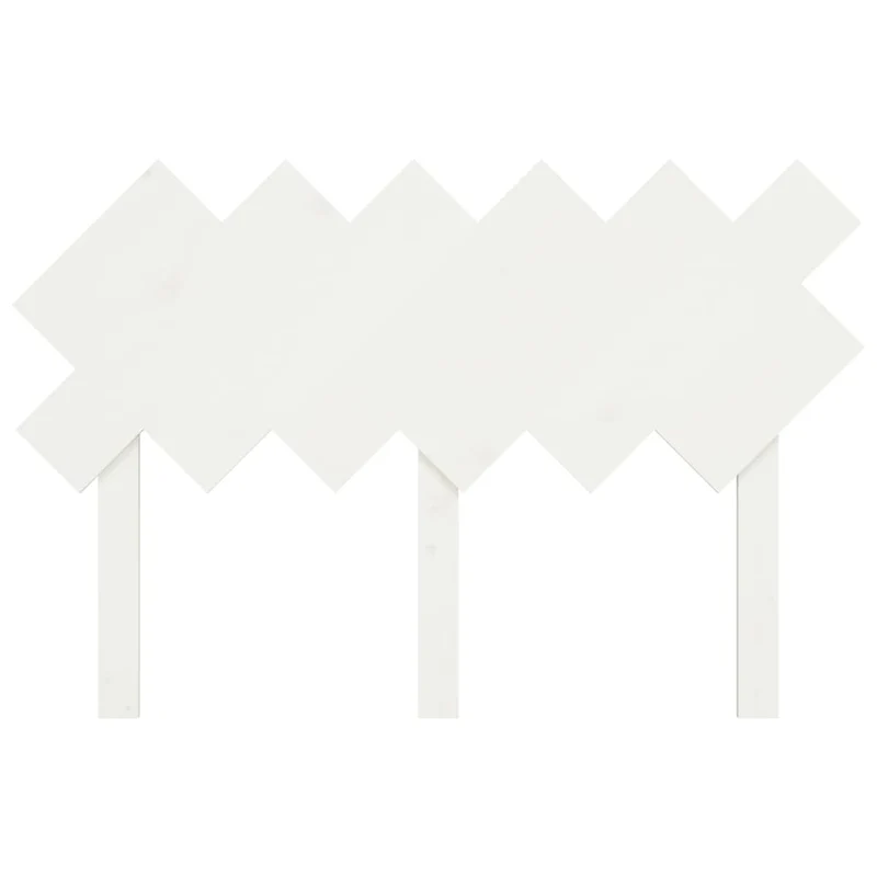 Tête de lit accessoire couchage chambre à coucher meuble 122,5 x 3 x 80,5 cm bois de pin blanc TDL0203935