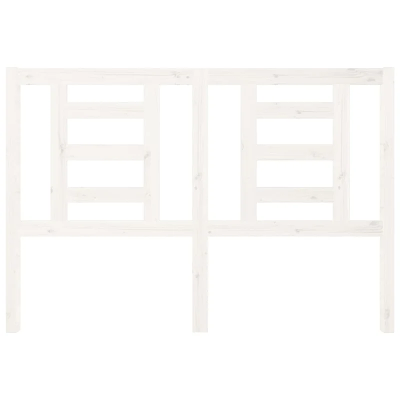 Tête de lit accessoire couchage chambre à coucher meuble 126 x 4 x 100 cm bois de pin blanc TDL0203918