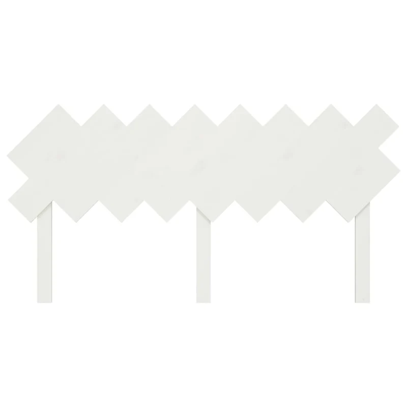 Tête de lit accessoire couchage chambre à coucher meuble 159,5 x 3 x 80,5 cm bois de pin blanc TDL0203814