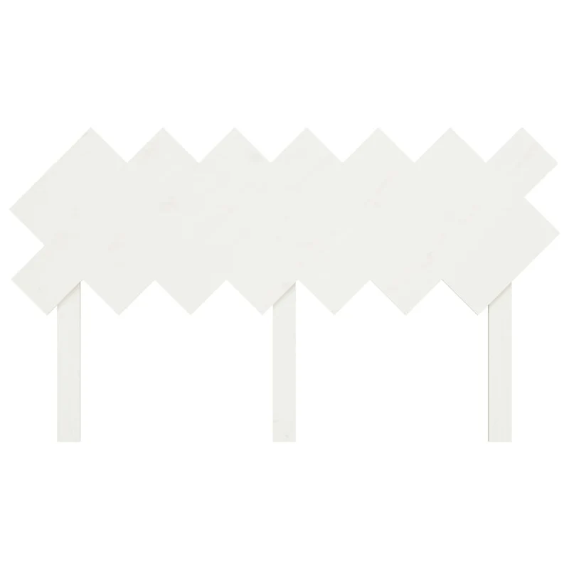 Tête de lit accessoire couchage chambre à coucher meuble 141 x 3 x 80,5 cm bois de pin blanc TDL0203892
