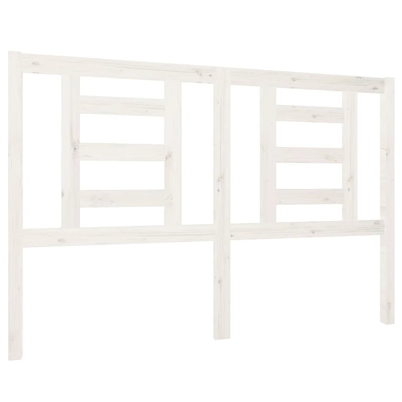 Tête de lit accessoire couchage chambre à coucher meuble 146 x 4 x 100 cm bois de pin blanc TDL0203859