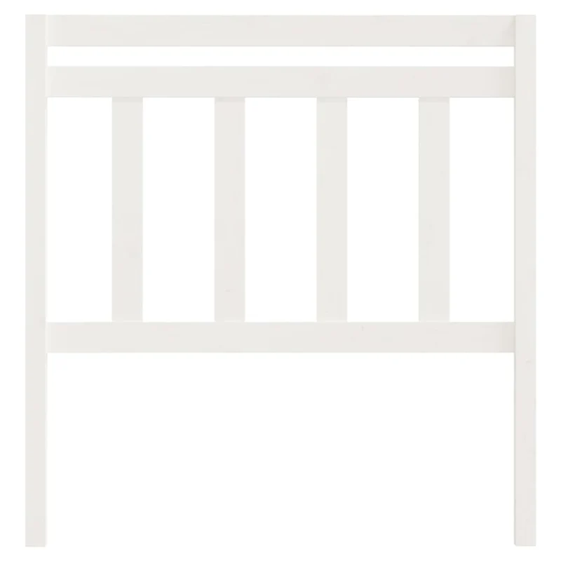 Tête de lit accessoire couchage chambre à coucher meuble 96 x 4 x 100 cm bois blanc TDL0203648