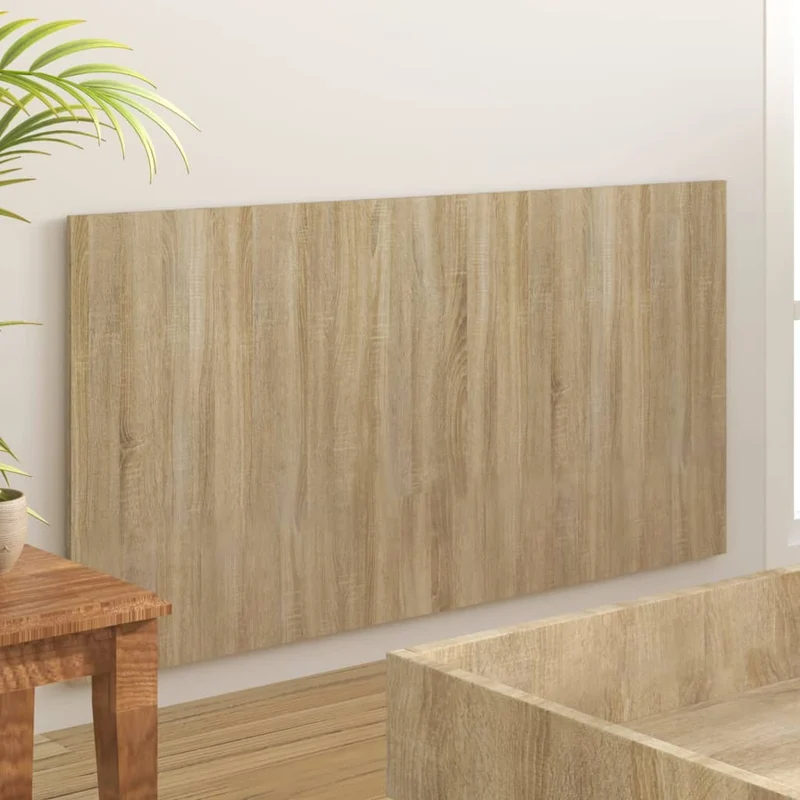 Tête de lit accessoire couchage chambre à coucher meuble 160 x 1,5 x 80 cm MDF marron TDL0203585