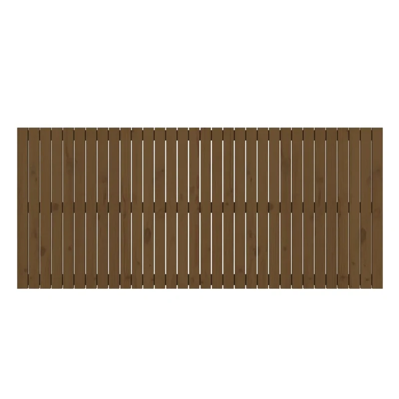 Tête de lit accessoire couchage chambre à coucher meuble murale style palette 204 x 3 x 90 cm Bois massif marron clair TDL0202568