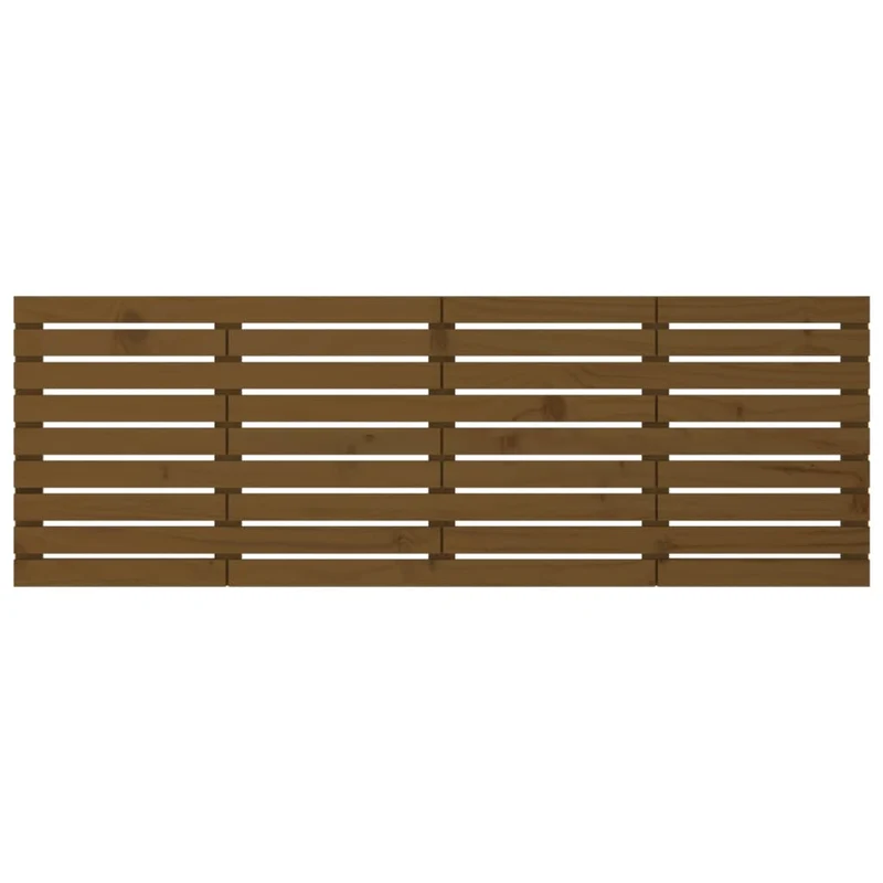 Tête de lit accessoire couchage chambre à coucher meuble murale style palette 206 x 3 x 63 cm Bois massif marron clair TDL0202567