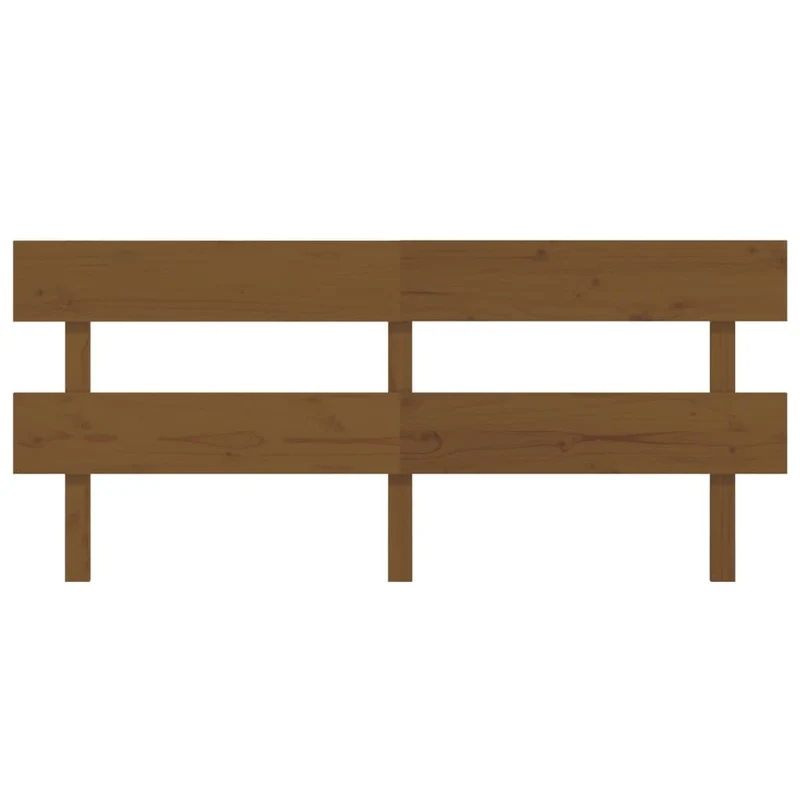 Tête de lit accessoire couchage chambre à coucher meuble 204 x 3 x 81 cm bois massif marron clair TDL0202893