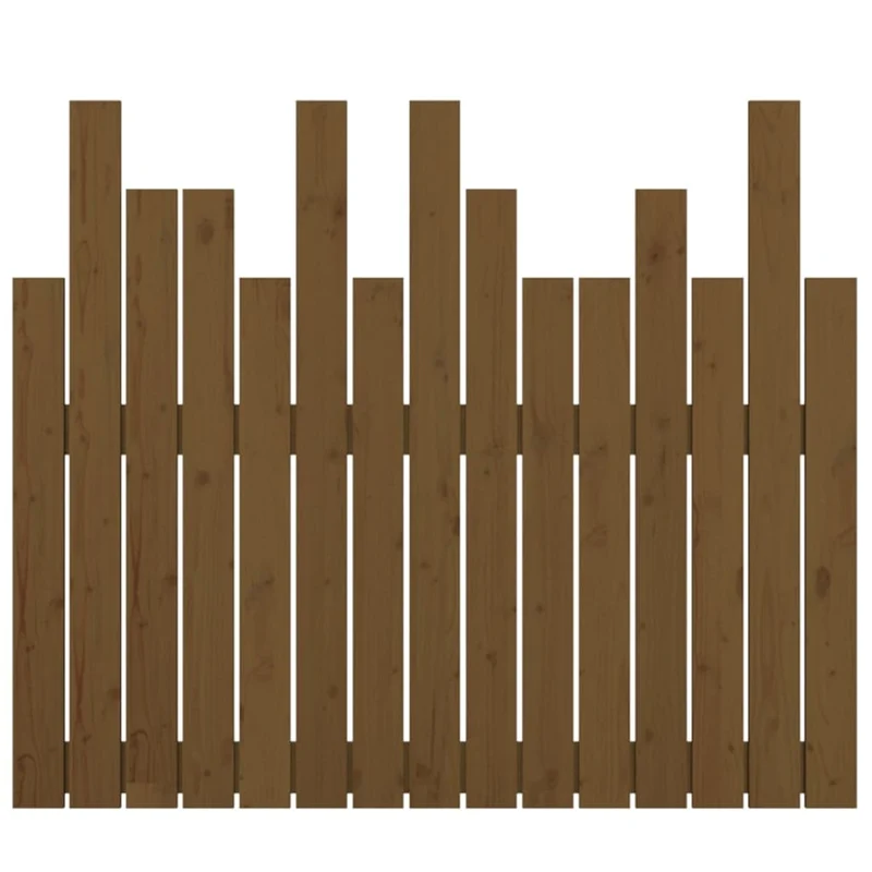 Tête de lit accessoire couchage chambre à coucher meuble murale style palette 95,5 x 3 x 80 cm Bois massif marron clair TDL0202557