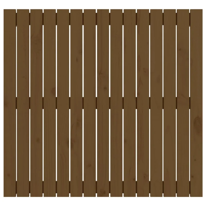 Tête de lit accessoire couchage chambre à coucher meuble murale 95,5 x 3 x 90 cm Bois massif marron clair TDL0202556