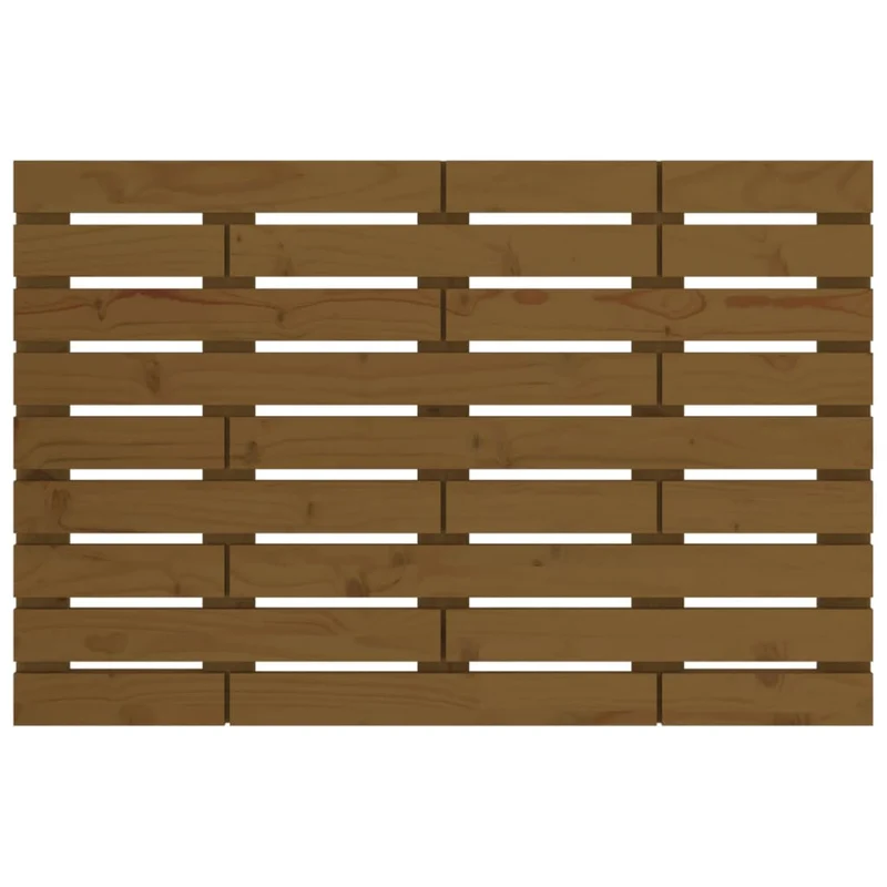 Tête de lit accessoire couchage chambre à coucher meuble murale 96 x 3 x 63 cm Bois massif marron clair TDL0202555
