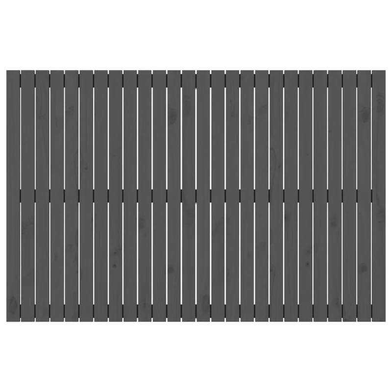 Tête de lit accessoire couchage chambre à coucher meuble murale 166 x 3 x 110 cm bois massif gris TDL0202644