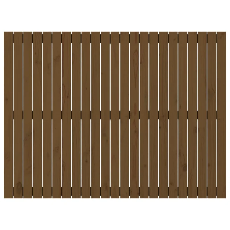 Tête de lit accessoire couchage chambre à coucher meuble murale 146,5 x 3 x 110cm Bois massif marron clair TDL0202595