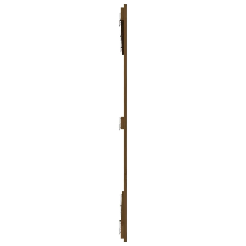 Tête de lit accessoire couchage chambre à coucher meuble murale 146,5 x 3 x 110cm Bois massif marron clair TDL0202595