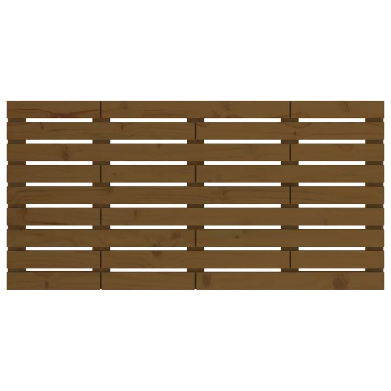 Tête de lit accessoire couchage chambre à coucher meuble murale 146 x 3 x 63 cm Bois massif marron clair TDL0202593