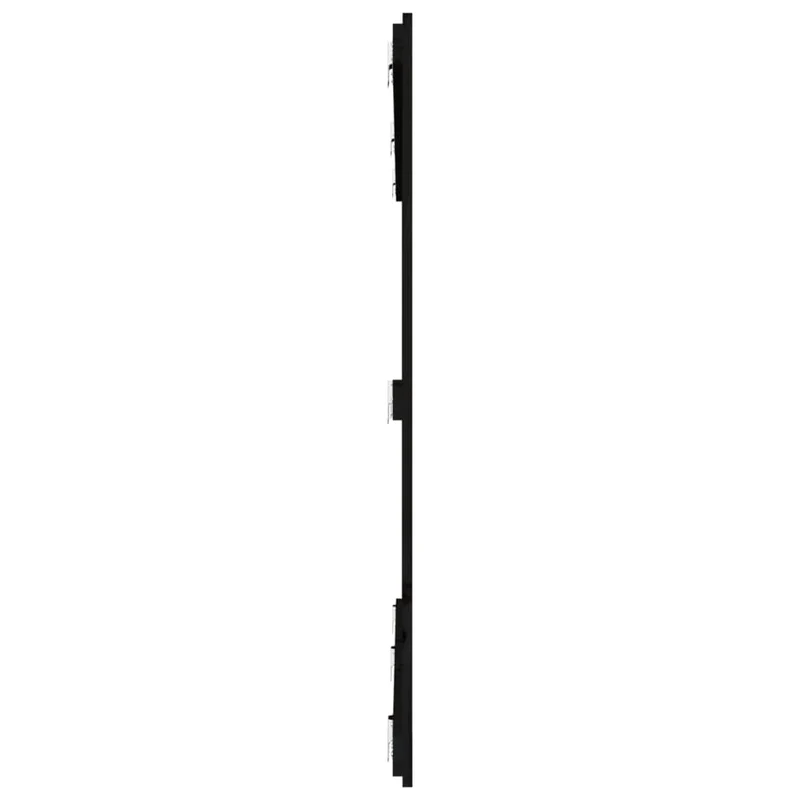 Tête de lit accessoire couchage chambre à coucher meuble murale 185 x 3 x 110 cm bois massif noir TDL0202517