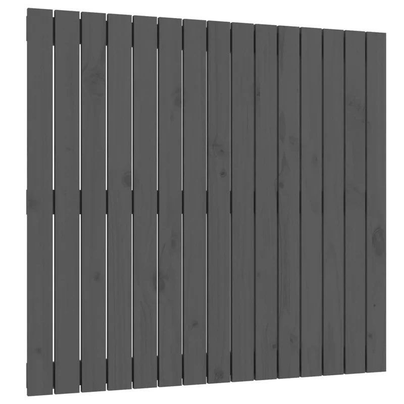 Tête de lit accessoire couchage chambre à coucher meuble murale 95,5 x 3 x 90 cm bois massif gris TDL0202617