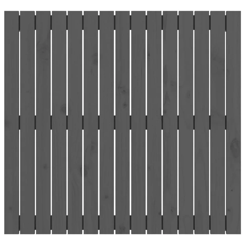 Tête de lit accessoire couchage chambre à coucher meuble murale 95,5 x 3 x 90 cm bois massif gris TDL0202617