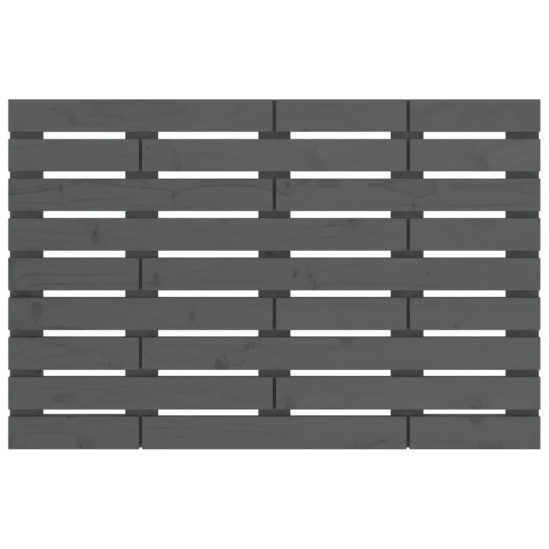 Tête de lit accessoire couchage chambre à coucher meuble murale 96 x 3 x 63 cm bois massif gris TDL0202616