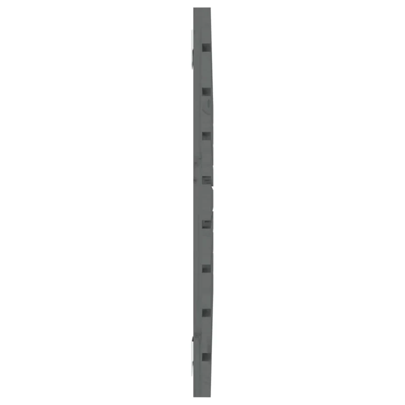 Tête de lit accessoire couchage chambre à coucher meuble murale 96 x 3 x 63 cm bois massif gris TDL0202616