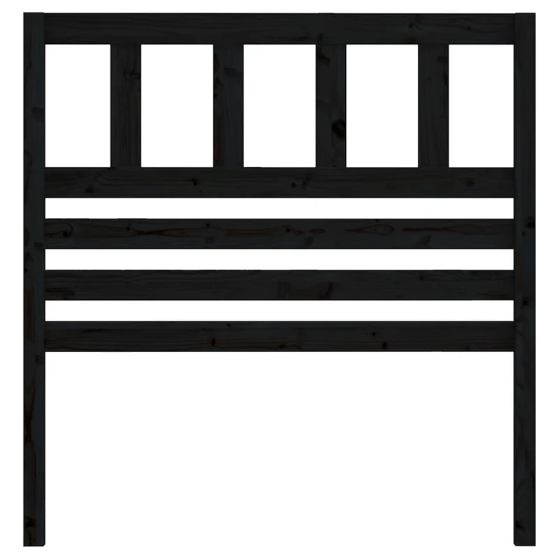Tête de lit accessoire couchage chambre à coucher meuble 106 x 4 x 100 cm bois de pin noir TDL0202358