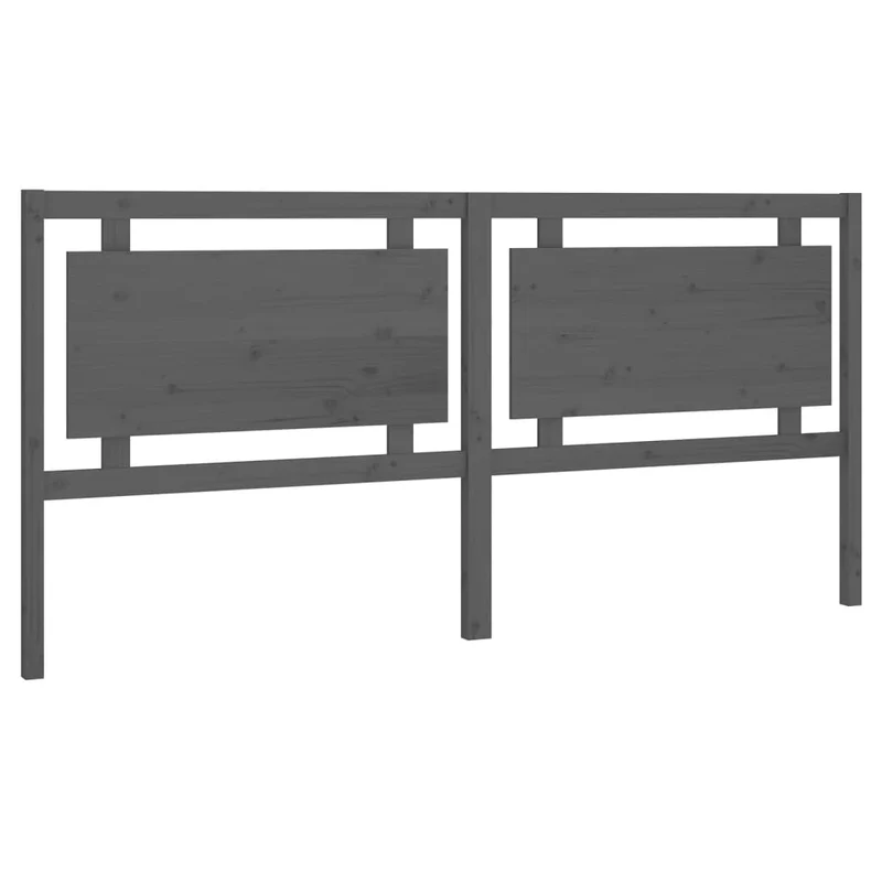 Tête de lit accessoire couchage chambre à coucher meuble 205,5 x 4 x 100 cm bois de pin gris TDL0203336