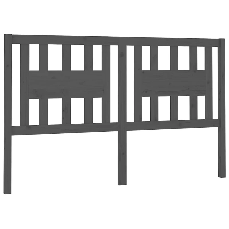 Tête de lit accessoire couchage chambre à coucher meuble 166 x 4 x 100 cm bois de pin gris TDL0203378