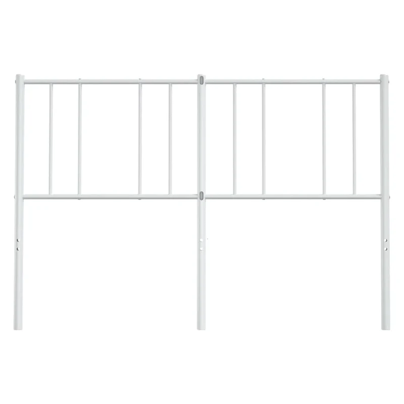 Tête de lit accessoire couchage chambre à coucher meuble 120 cm métal blanc TDL0202483